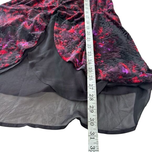 Cupio Whimsigoth Burn Out Velvet Open Long line Cardigan, S - Picture 8 of 9